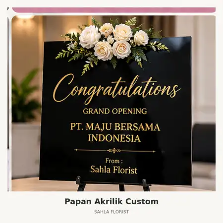 Papan Bunga Akrilik Rejang Lebong